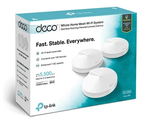 מערכת MESH ‏ Deco M5 Kit 3-Pack TP-Link